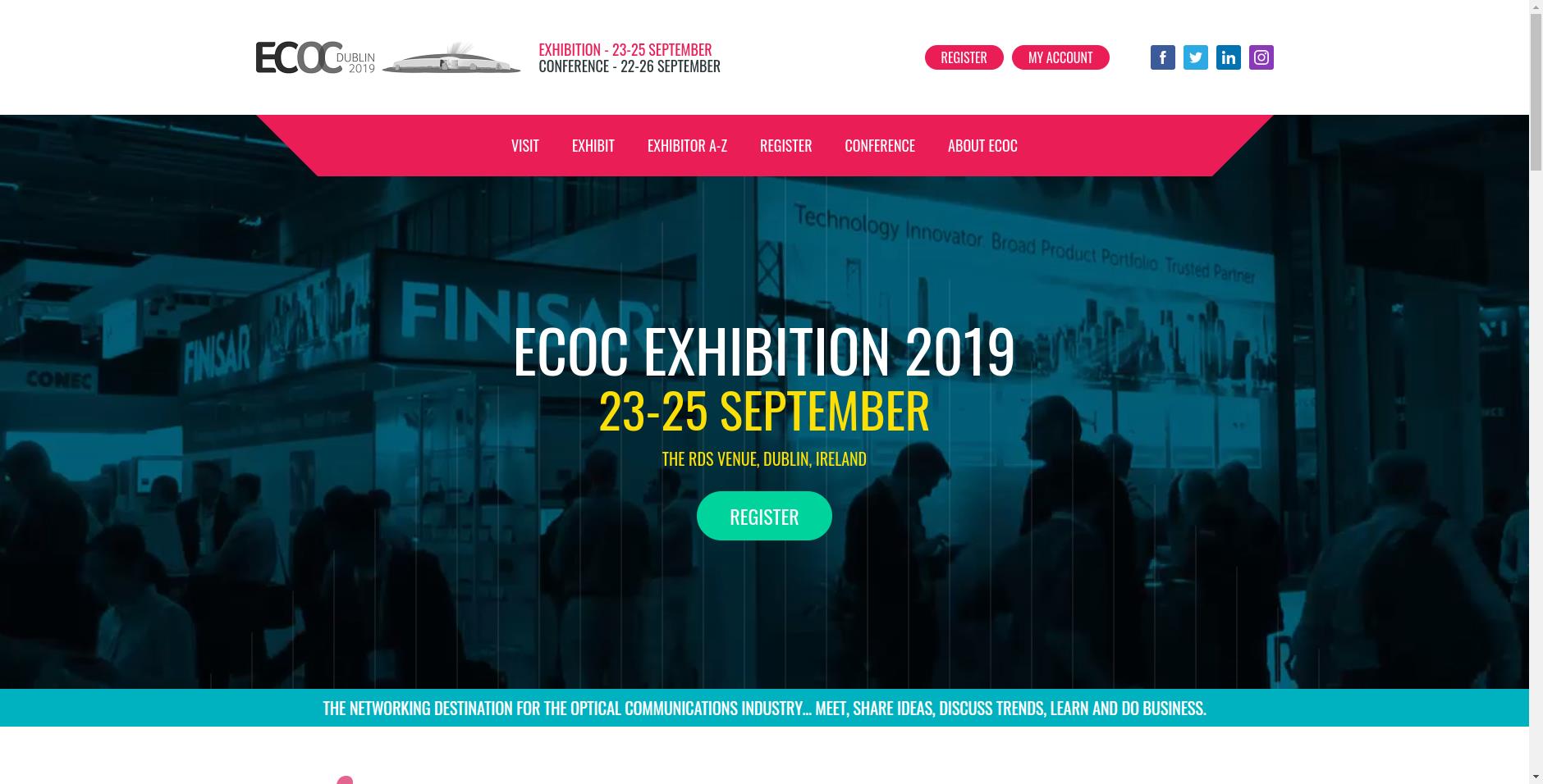 再出发！迅特通信将携5G系列光模块参加ECOC 2019展会